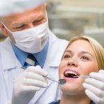 dental cleaning at dentist office